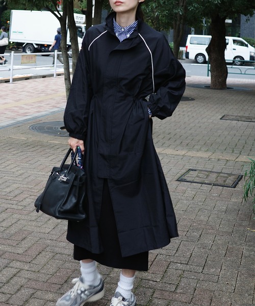 セール】ロングウィンブレジャケット（ナイロンジャケット）｜Mela