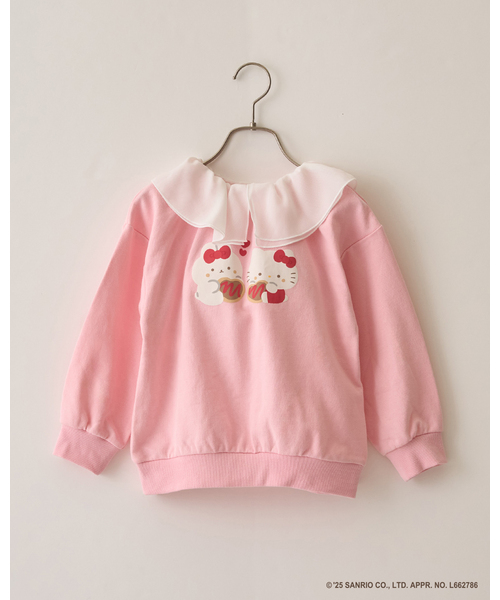 Lycee mine（リセマイン）の「【スタジオハヌル×サンリオキャラクターズ】【どちらが前でもOK】アソート衿付きスウェット（スウェット・キッズ・ピンク/ミント/サックスブルー・120cm/110cm/130cm/100cm/140cm）」の5枚目の写真
