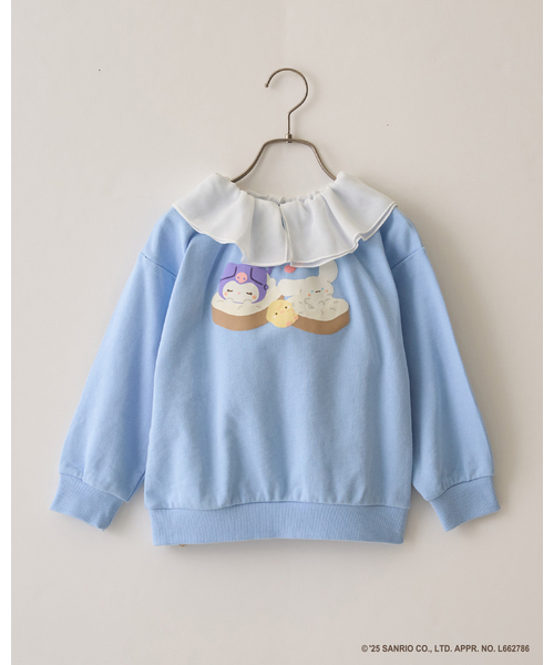 Lycee mine（リセマイン）の「【スタジオハヌル×サンリオキャラクターズ】【どちらが前でもOK】アソート衿付きスウェット（スウェット・キッズ・ピンク/ミント/サックスブルー・120cm/110cm/130cm/100cm/140cm）」の6枚目の写真