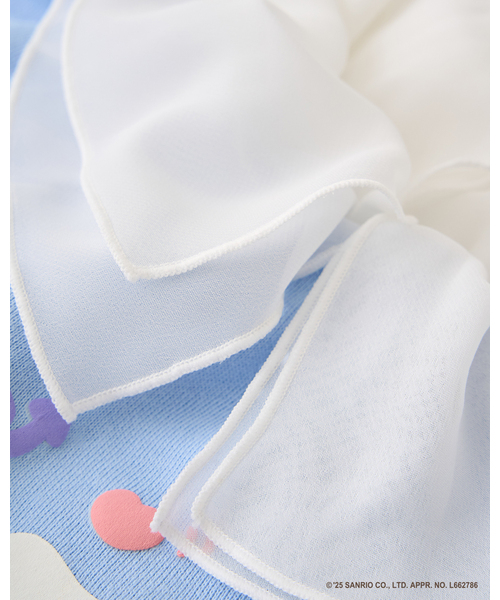 Lycee mine（リセマイン）の「【スタジオハヌル×サンリオキャラクターズ】【どちらが前でもOK】アソート衿付きスウェット（スウェット・キッズ・ピンク/ミント/サックスブルー・120cm/110cm/130cm/100cm/140cm）」の11枚目の写真