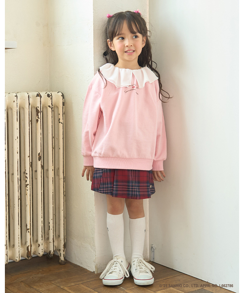Lycee mine（リセマイン）の「【スタジオハヌル×サンリオキャラクターズ】【どちらが前でもOK】アソート衿付きスウェット（スウェット・キッズ・ピンク/ミント/サックスブルー・120cm/110cm/130cm/100cm/140cm）」の16枚目の写真