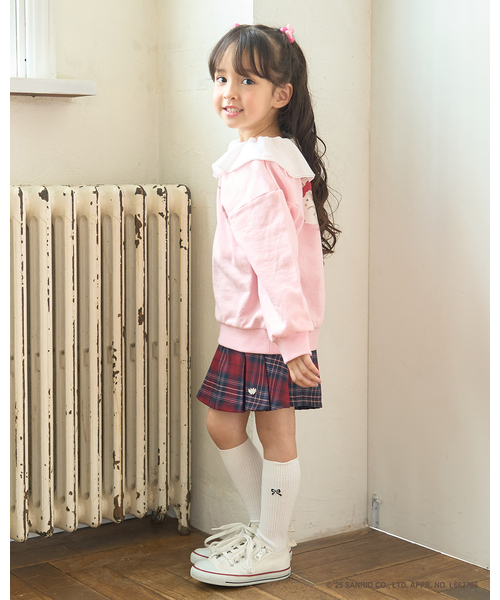 Lycee mine（リセマイン）の「【スタジオハヌル×サンリオキャラクターズ】【どちらが前でもOK】アソート衿付きスウェット（スウェット・キッズ・ピンク/ミント/サックスブルー・120cm/110cm/130cm/100cm/140cm）」の17枚目の写真