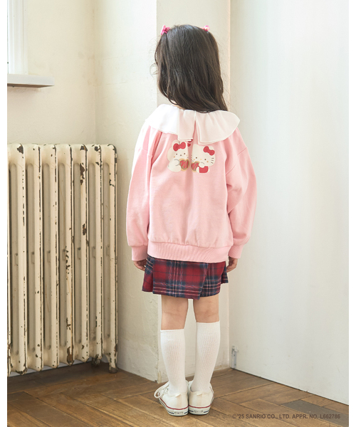 Lycee mine（リセマイン）の「【スタジオハヌル×サンリオキャラクターズ】【どちらが前でもOK】アソート衿付きスウェット（スウェット・キッズ・ピンク/ミント/サックスブルー・120cm/110cm/130cm/100cm/140cm）」の18枚目の写真