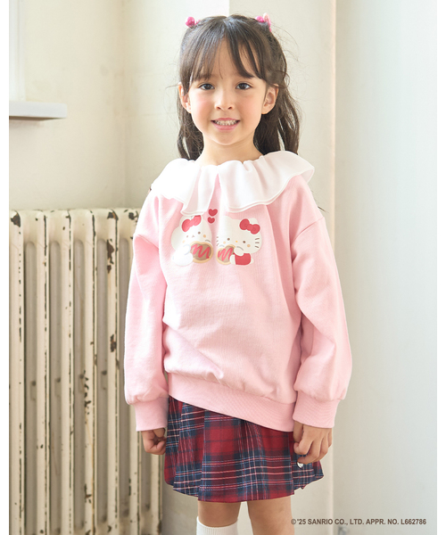 Lycee mine（リセマイン）の「【スタジオハヌル×サンリオキャラクターズ】【どちらが前でもOK】アソート衿付きスウェット（スウェット・キッズ・ピンク/ミント/サックスブルー・120cm/110cm/130cm/100cm/140cm）」の20枚目の写真