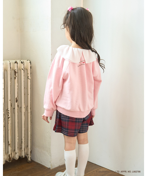Lycee mine（リセマイン）の「【スタジオハヌル×サンリオキャラクターズ】【どちらが前でもOK】アソート衿付きスウェット（スウェット・キッズ・ピンク/ミント/サックスブルー・120cm/110cm/130cm/100cm/140cm）」の21枚目の写真