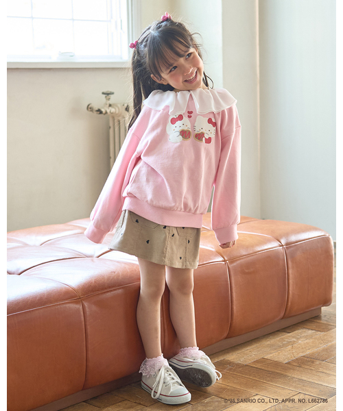 Lycee mine（リセマイン）の「【スタジオハヌル×サンリオキャラクターズ】【どちらが前でもOK】アソート衿付きスウェット（スウェット・キッズ・ピンク/ミント/サックスブルー・120cm/110cm/130cm/100cm/140cm）」の17枚目の写真