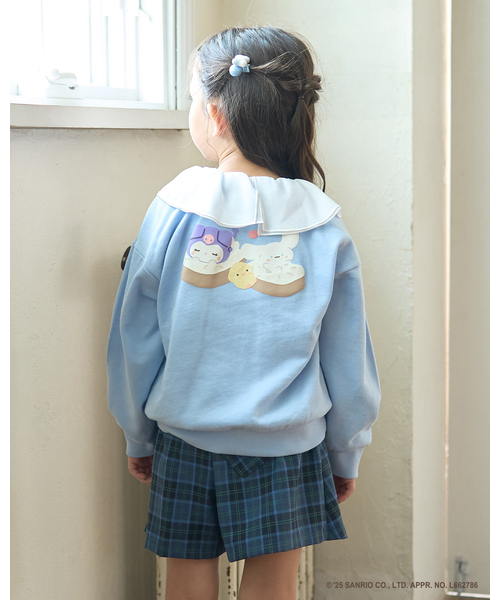 Lycee mine（リセマイン）の「【スタジオハヌル×サンリオキャラクターズ】【どちらが前でもOK】アソート衿付きスウェット（スウェット・キッズ・ピンク/ミント/サックスブルー・120cm/110cm/130cm/100cm/140cm）」の14枚目の写真