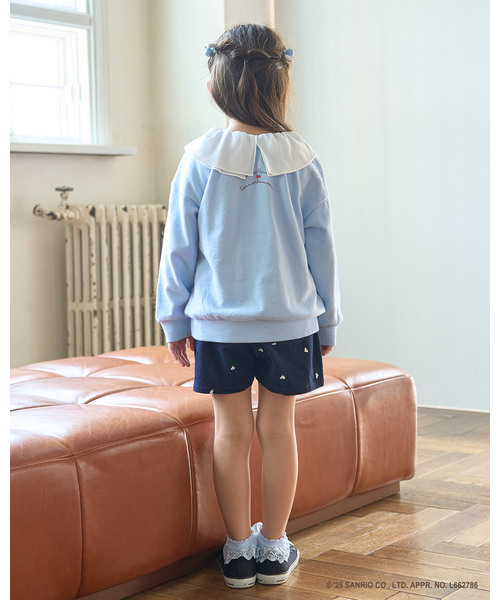 Lycee mine（リセマイン）の「【スタジオハヌル×サンリオキャラクターズ】【どちらが前でもOK】アソート衿付きスウェット（スウェット・キッズ・ピンク/ミント/サックスブルー・120cm/110cm/130cm/100cm/140cm）」の11枚目の写真