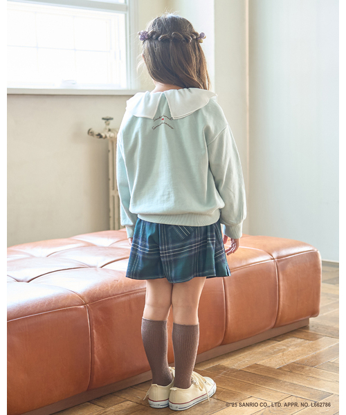 Lycee mine（リセマイン）の「【スタジオハヌル×サンリオキャラクターズ】【どちらが前でもOK】アソート衿付きスウェット（スウェット・キッズ・ピンク/ミント/サックスブルー・120cm/110cm/130cm/100cm/140cm）」の8枚目の写真