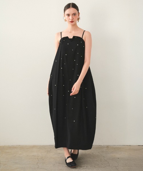 ★ANDRESD★ oval form pearl dress【Lサイズ】 ☆ANDRESD☆ oval form pearl dress【Lサイズ】