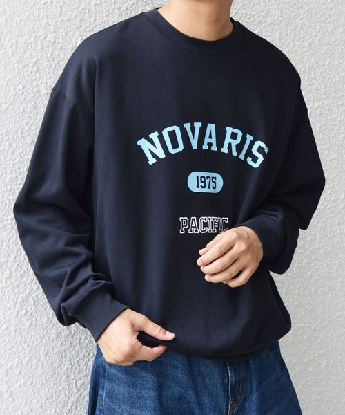SHIPS any(シップス エニィ)の「SHIPS any: any city カレッジライク プリント&刺繍 リラックス スウェット◇(スウェット・メンズ・ブラック/ホワイト/ネイビー・LARGE/MEDIUM/SMALL)」の13枚目の写真