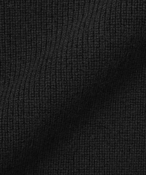MUJI Labo（ムジラボ）の「〔MUJI Labo〕紳士　自然の色を生かして染色した　ヤク畦編みクルーネックセーター（ニット/セーター・メンズ・ブラック・M/L/XL）」の4枚目の写真