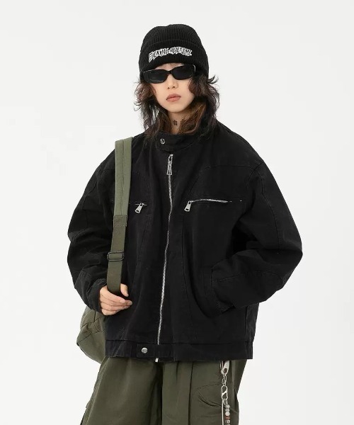 almo（アルモ）の「【LAMPOON】デニムシングルライダースジャケット（ライダースジャケット・レディース・ブラック/グレー・X-LARGE/LARGE/MEDIUM）」の14枚目の写真