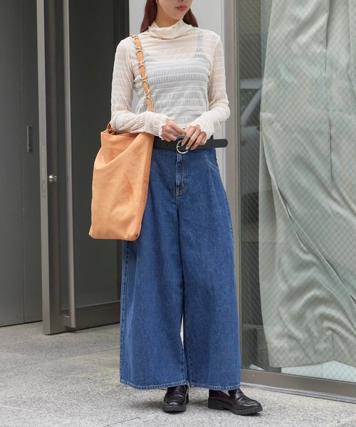 AO2(アオズ)の「Ring Handle Faux Suede Tote Bag with Pouch / ポーチ付き リングハンドル フェイクスエードトートバッグ(トートバッグ・レディース・ブラック/レッド/ブラウン/ベージュ・FREE)」の18枚目の写真