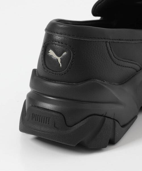 PUMA ブラック　ローファー　Loafyr PUMA プーマ LOAFYR WMNS ローファー BLACK/BROWN ブラック/ブラウン