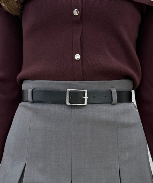 31 Sons de mode（トランテアン　ソン　ドゥ　モード）の「ベルト付きタックスカショーパン（その他パンツ・レディース・ベージュ/ブラウン系/グレー・S/M）」の16枚目の写真