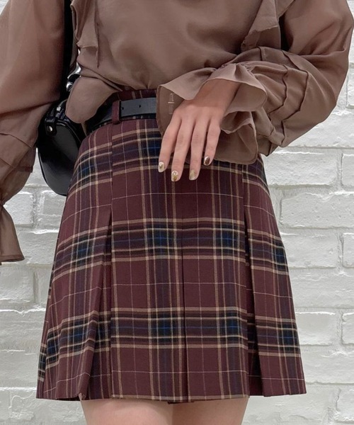 31 Sons de mode（トランテアン　ソン　ドゥ　モード）の「ベルト付きタックスカショーパン（その他パンツ・レディース・ベージュ/ブラウン系/グレー・S/M）」の12枚目の写真