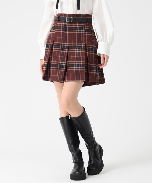 31 Sons de mode（トランテアン　ソン　ドゥ　モード）の「ベルト付きタックスカショーパン（その他パンツ・レディース・ベージュ/ブラウン系/グレー・S/M）」の21枚目の写真