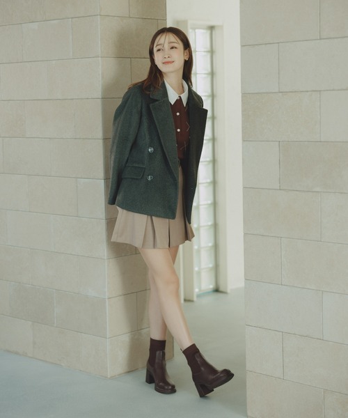 31 Sons de mode（トランテアン　ソン　ドゥ　モード）の「ベルト付きタックスカショーパン（その他パンツ・レディース・ベージュ/ブラウン系/グレー・S/M）」の19枚目の写真