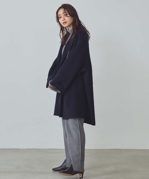 セール】Wフェイス大衿ダブルコート（チェスターコート）｜Gready