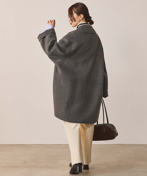 Wフェイス大衿ダブルコート（チェスターコート）｜Gready Brilliant