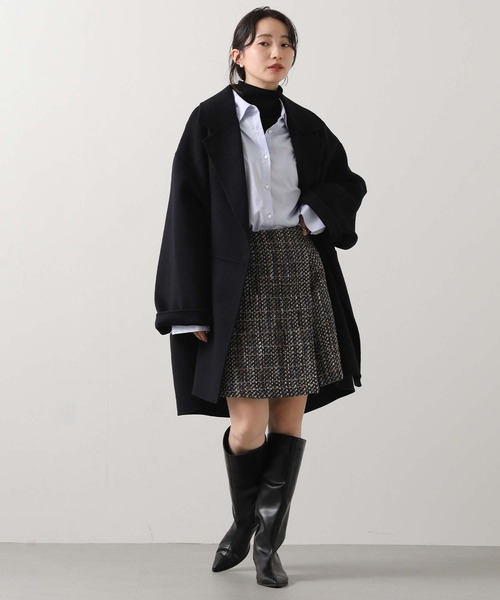 セール】Wフェイス大衿ダブルコート（チェスターコート）｜Gready