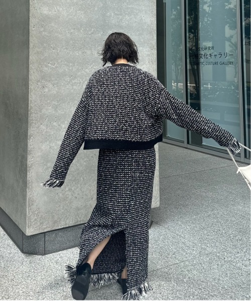 UND TWEED JUMPER SKIRT KNIT DRESS（ワンピース）｜Ameri（アメリ）の