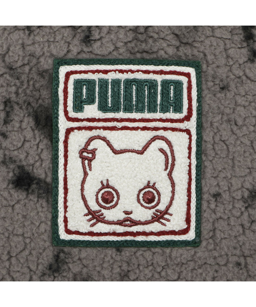 PUMA(プーマ)の「PUMA プーマ ユニセックス NEKO-san T7 シェルパ フーディー(パーカー・メンズ・ベージュ系その他/グレー系その他・LARGE/MEDIUM/SMALL/X-LARGE)」の9枚目の写真