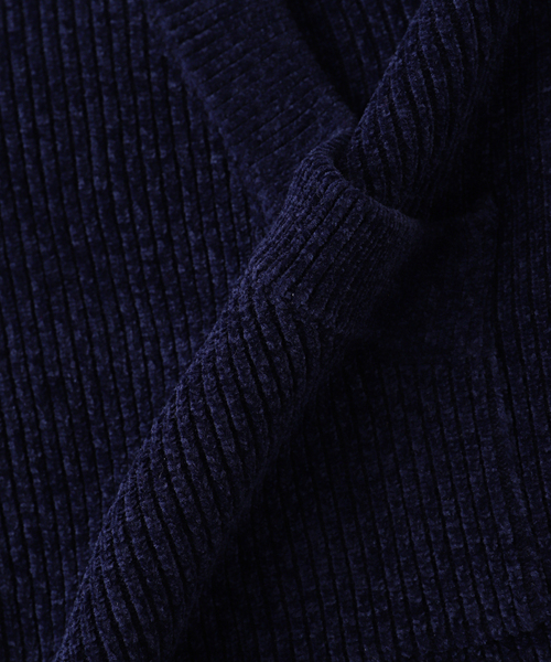 PHINGERIN(フィンガリン)の「PHINGERIN / フィンガリン CORDY KNIT ZIP HOODIE(パーカー・メンズ・ネイビー/ブラウン/ブラック・LARGE/MEDIUM)」の7枚目の写真