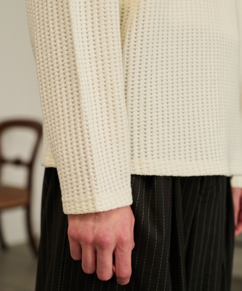 Forte(フォルテ)(フォルテ)の「Thermal Texture Henley Top/サーマルテクッスチャーヘンリーネックトップ(Tシャツ/カットソー・メンズ・アイボリー/ブラウン/グレー・MEDIUM/LARGE)」の17枚目の写真