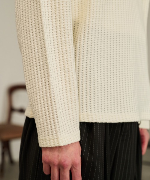 Forte(フォルテ)(フォルテ)の「Thermal Texture Henley Top/サーマルテクッスチャーヘンリーネックトップ(Tシャツ/カットソー・メンズ・アイボリー/ブラウン/グレー・MEDIUM/LARGE)」の15枚目の写真