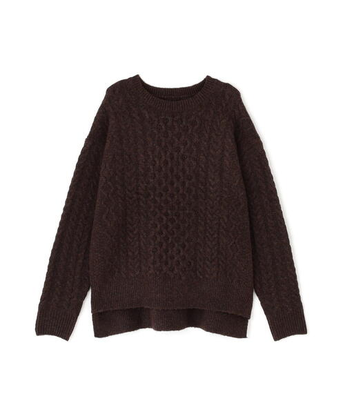 N.（N. Natural Beauty Basic）（エヌエヌナチュラルビューティーベーシック）の「ベーシックケーブルニット（ニット/セーター・レディース・オフホワイト/ピンク/ブラウン・MEDIUM）」の19枚目の写真