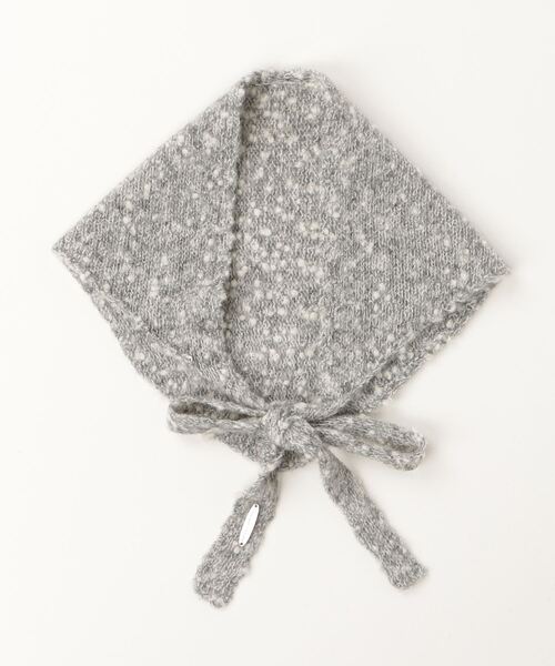 MAISON SPECIAL(メゾンスペシャル)の「Slub Knit Babushka / スラブニットバブーシュカ(ストール/ショール・レディース・ブラック/ブルー/グレー・FREE)」の8枚目の写真