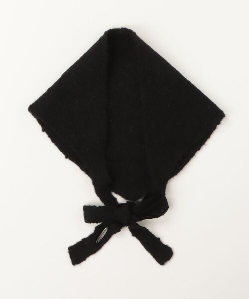 MAISON SPECIAL(メゾンスペシャル)の「Slub Knit Babushka / スラブニットバブーシュカ(ストール/ショール・レディース・ブラック/ブルー/グレー・FREE)」の6枚目の写真