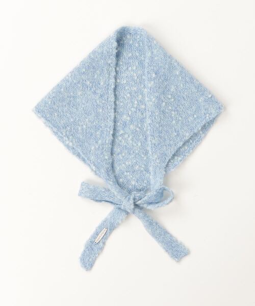MAISON SPECIAL(メゾンスペシャル)の「Slub Knit Babushka / スラブニットバブーシュカ(ストール/ショール・レディース・ブラック/ブルー/グレー・FREE)」の11枚目の写真