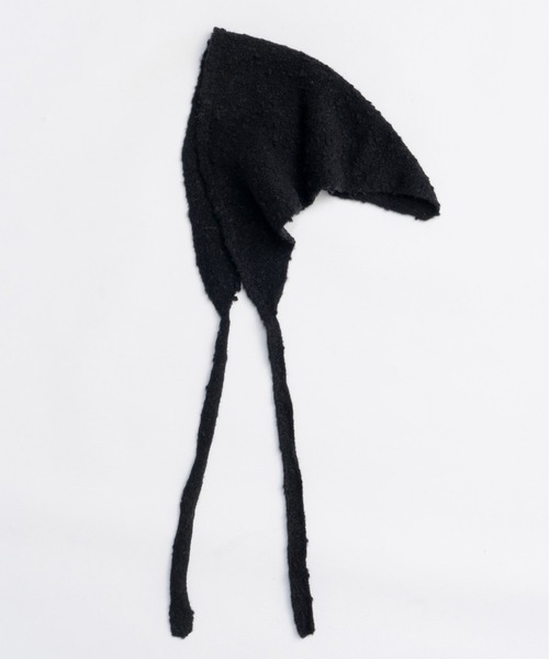 MAISON SPECIAL(メゾンスペシャル)の「Slub Knit Babushka / スラブニットバブーシュカ(ストール/ショール・レディース・ブラック/ブルー/グレー・FREE)」の5枚目の写真