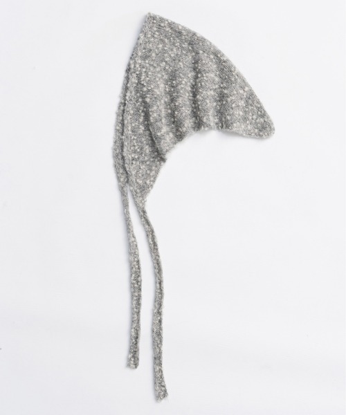 MAISON SPECIAL(メゾンスペシャル)の「Slub Knit Babushka / スラブニットバブーシュカ(ストール/ショール・レディース・ブラック/ブルー/グレー・FREE)」の7枚目の写真