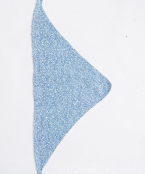 MAISON SPECIAL(メゾンスペシャル)の「Slub Knit Babushka / スラブニットバブーシュカ(ストール/ショール・レディース・ブラック/ブルー/グレー・FREE)」の10枚目の写真