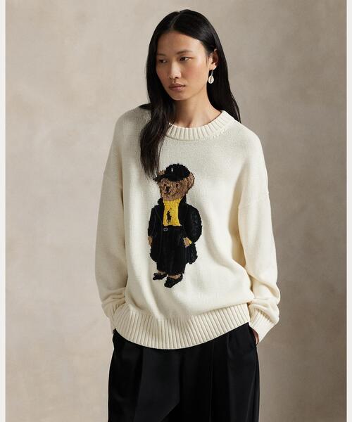 Polo ベア コットン クルーネック セーター（ニット/セーター）｜POLO