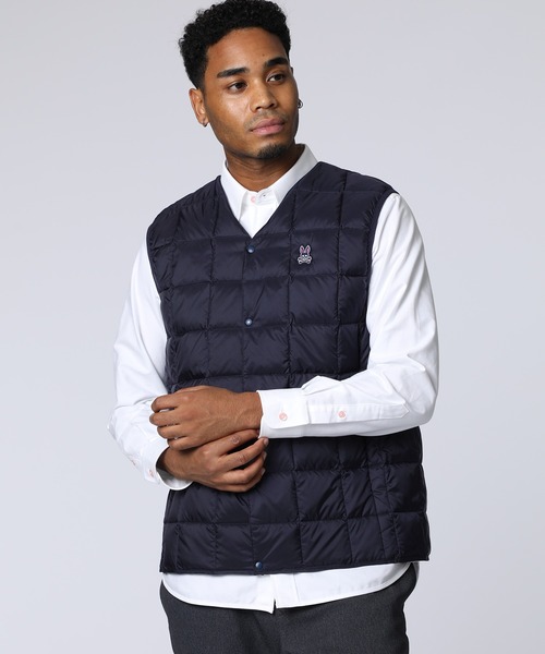 セール】[WEB限定]TAION × Psycho Bunny コラボ ダウンベスト（ダウン