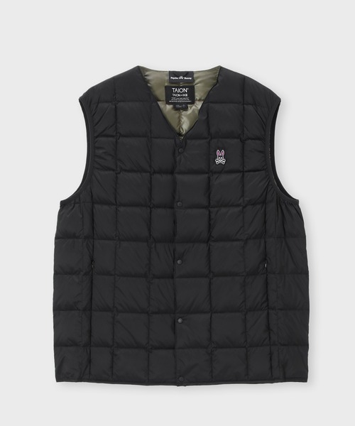 セール】[WEB限定]TAION × Psycho Bunny コラボ ダウンベスト（ダウン