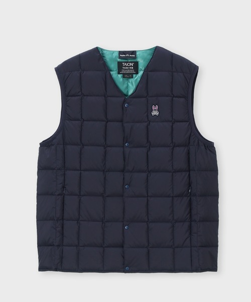 セール】[WEB限定]TAION × Psycho Bunny コラボ ダウンベスト（ダウン