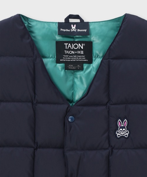 セール】[WEB限定]TAION × Psycho Bunny コラボ ダウンベスト（ダウン
