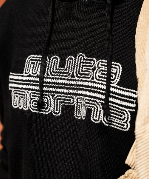 muta marine(ムータ・マリン)の「muta MARINE/ムータ マリン/別注 MUTA MARINE KNIT PARKA(ニット/セーター・メンズ・ブラック/ホワイト・M/L/XL)」の7枚目の写真