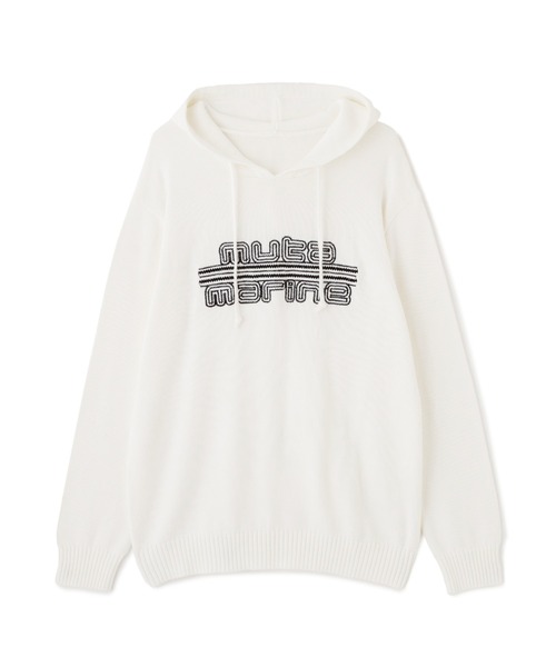 muta marine(ムータ・マリン)の「muta MARINE/ムータ マリン/別注 MUTA MARINE KNIT PARKA(ニット/セーター・メンズ・ブラック/ホワイト・M/L/XL)」の1枚目の写真
