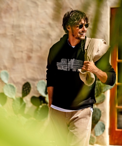 【muta marine 】ZOZO限定品 muta MARINE/ムータ マリン/別注 MUTA MARINE KNIT PARKA