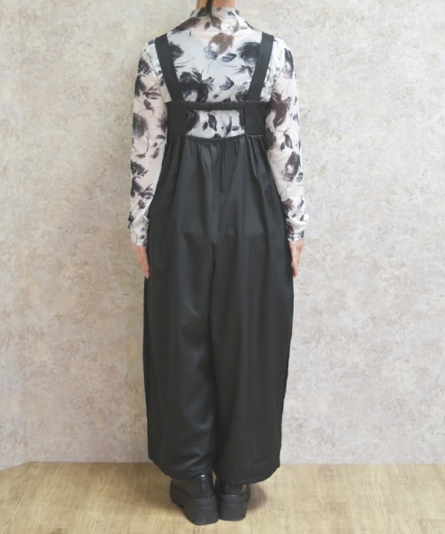 axes femme（アクシーズファム）の「サロペット（サロペット/オーバーオール・レディース・ブラック/グレー・FREE）」の5枚目の写真