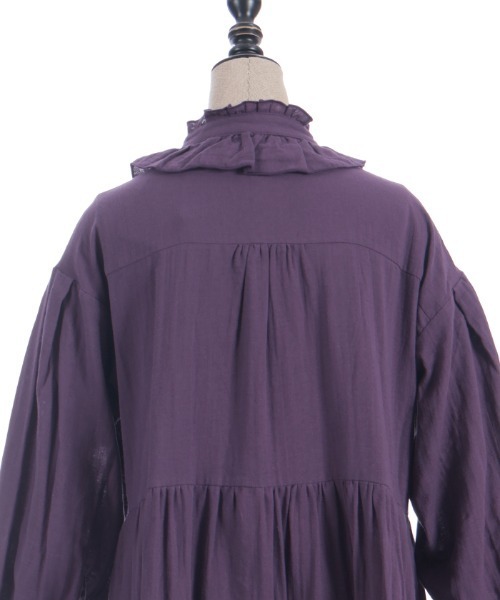 セール】ガーゼフリルシャツワンピース（ワンピース）｜NIBBLE POISON