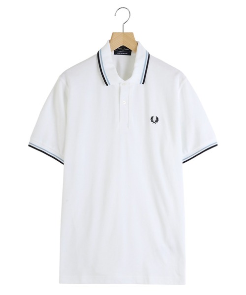 FRED PERRY（フレッドペリー）の「FRED PERRY / フレッドペリー：TWIN TIPPED FRED PERRY SHIRT：M12-polo[NOA]（ポロシャツ・メンズ・ホワイト/ホワイト系その他/ブラック/アイボリー/ネイビー/ブルー系その他・40/42/44）」の2枚目の写真