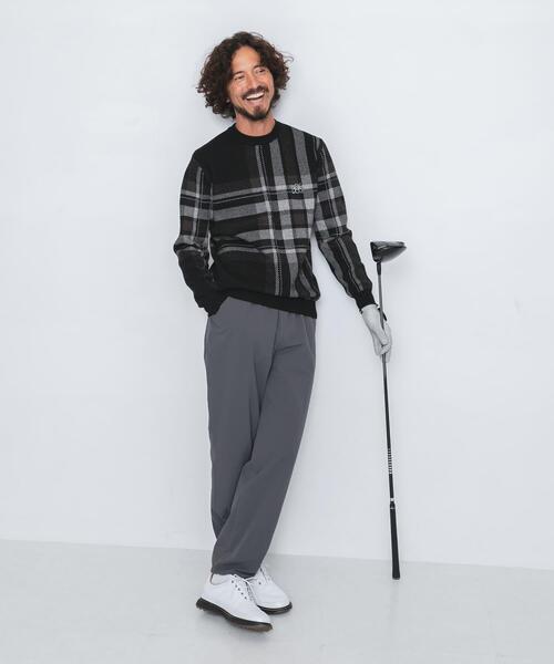 URBAN RESEARCH Sonny Label(アーバンリサーチサニーレーベル)の「OOPS ビッグチェックニット(ニット/セーター・メンズ・グリーン/ベージュ/ブラック・MEDIUM/X-LARGE/LARGE)」の6枚目の写真
